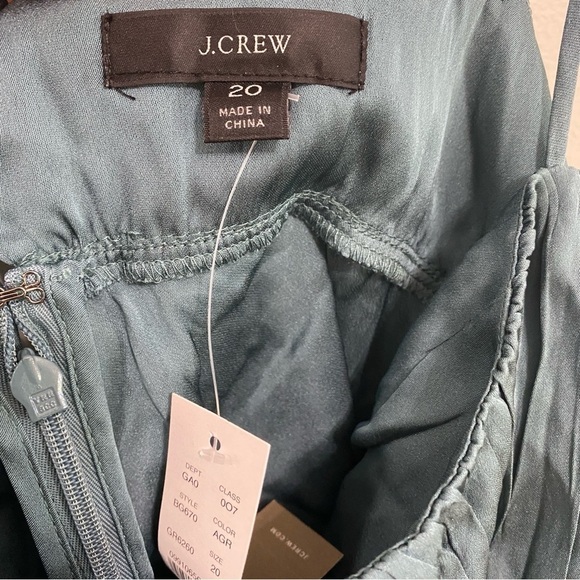 J. Crew Gathered Stretch Cropped Silk Camisole size 20 - Picture 3 of 7